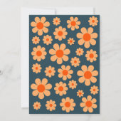 Retro Groovy Verjaardagsfeest Kaart (Achterkant)