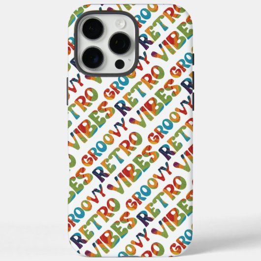 Retro Groovy Vibes Kleurrijke Hippie 70s-Geïnspire Case-Mate iPhone Case (Achterkant)