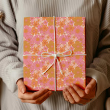 Retro Groovy Vibrant Roze Boho