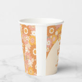 Retro groovy vijf is een vijfde verjaardag papieren bekers (Rechts)