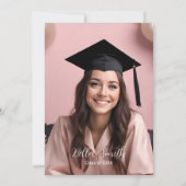 Retro Groovy Vortex Wavy Pastel Afstuderen Kaart (Achterkant)