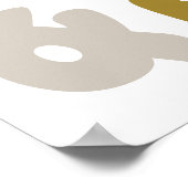 Retro Groovy Vrede Liefde Vreugde Typografie Vakan Poster (Hoek)