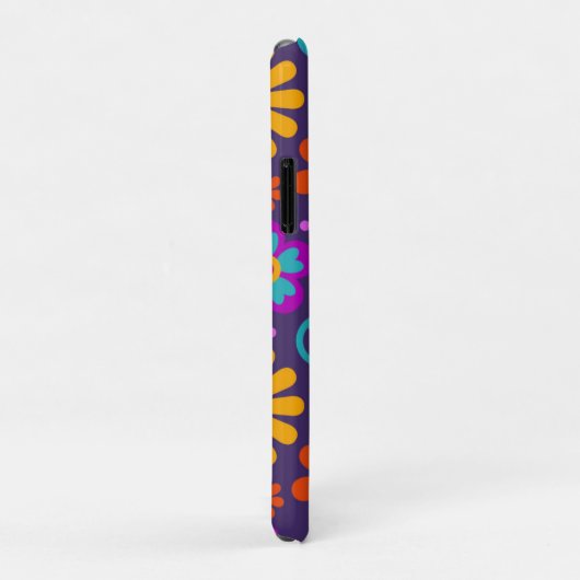 Retro Groovy Vredesbord Bloemen  Hippie Case-Mate iPhone Case (Achterkant/rechts)