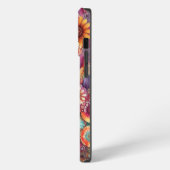 Retro Groovy Vredesteken met Hippie Tie kleurstof iPhone Hoesje (Linkerkant)