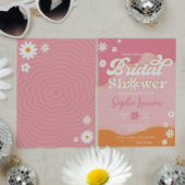 Retro Groovy Vrijgezellenfeest, jaren 70 Hippie Vi Kaart