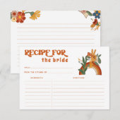Retro Groovy Vrijgezellenfeest Recept Kaart (Voorkant / Achterkant)