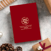 Retro Groovy Vrolijk Kerstfeest Foto Vakantie Kaar Feestdagenkaart