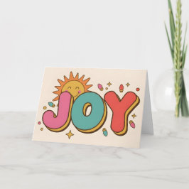 Retro Groovy Vrolijk Kerstmis Feestdagen Kaart