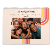 Retro Groovy Waves Bijbel Vers 12 Fotogalerij Kalender (Hoes)