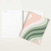 Retro Groovy Wavy Pattern Planner (Display)
