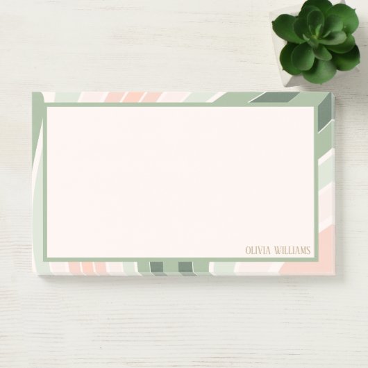 Retro Groovy Wavy Pattern Post-it® Notes (Kantoor)