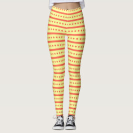  RETRO GROOVY YELLOW LEGGINGS