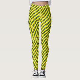  RETRO GROOVY YELLOW LEGGINGS LEGGINGS