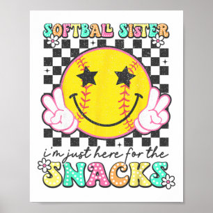 Retro Groovy Zachte Zus Ik Ben Hier Gewoon Voor De Poster