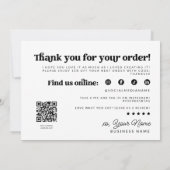 Retro Groovy Zakelijke Dank U QR Code Kaart (Achterkant)