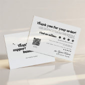 Retro Groovy Zakelijke Dank U QR Code Kaart