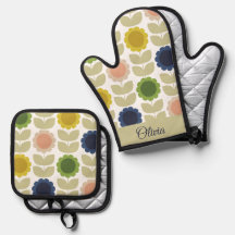 Retro Groovy Zomer Bloemen Stelen