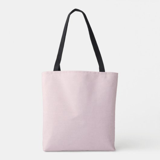 Retro Groovy Zomer Roze Monogram Naam Tote Bag (Achterkant)