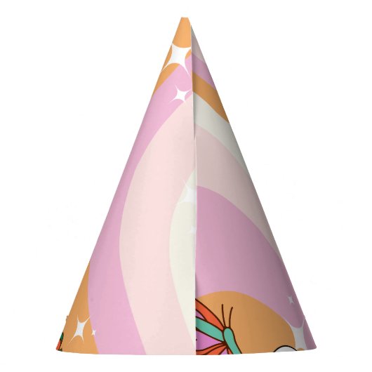 Retro Grooy Laten we gaan ghoul Halloween Verjaard Feesthoedjes (Achterkant)