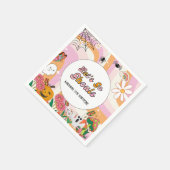 Retro Grooy Laten we gaan ghoul Halloween Verjaard Servet (Hoek)