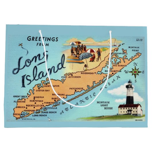 Retro grote cadeautas Long Island (Achterkant)