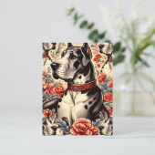 Retro Grote Deen Illustratie Briefkaart (Staand voorkant)