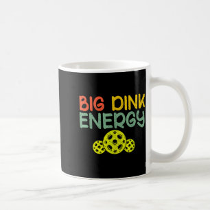 Retro grote dink energie pickleball grappige pickl koffiemok