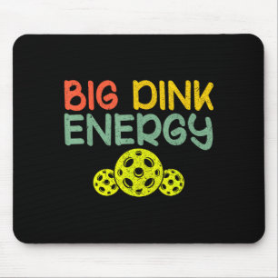 Retro grote dink energie pickleball grappige pickl muismat