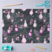 Retro Grote Kerstverlichting Strings Kerstmis Tissuepapier (Craft)