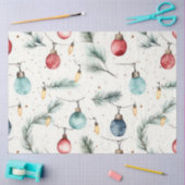 Retro Grote Kerstverlichting Strings Kerstmis Tissuepapier (Craft)