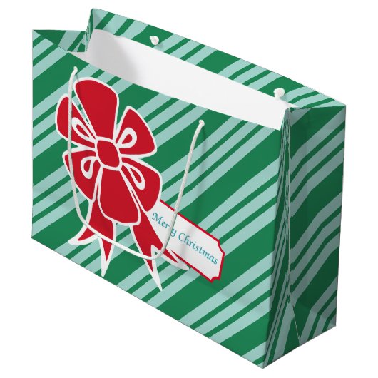 Retro grote strik cadeautas (Voorkant Gekanteld)