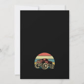 Retro grote vrachtwagen verjaardag kaart (Achterkant)