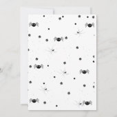 Retro grovvy Halloween verjaardag dank u kaart (Achterkant)