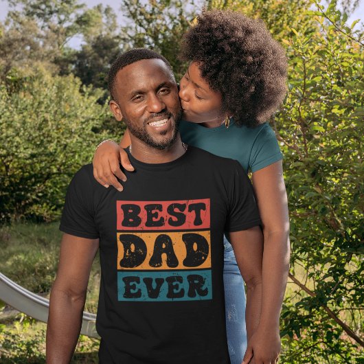 Retro Grunge Best Dad Ever T-shirt
