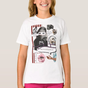 Retro Grunge Coquette Esthetische Fotocollage T-shirt