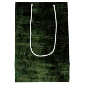 Retro Grunge Emo Green Texture Medium Cadeauzakje (Achterkant)