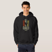 Retro grunge farmer best chicken dad ever hoodie (Voorkant volledig)