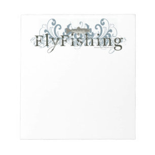 Retro Grunge Fly Fishing Notitieblok