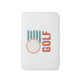 Retro Grunge Golf Badmat (Voorkant Verticaal)