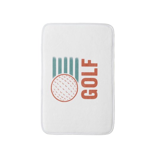 Retro Grunge Golf Badmat (Voorkant Verticaal)