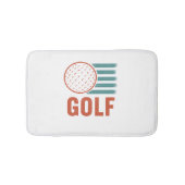 Retro Grunge Golf Badmat (Voorkant)