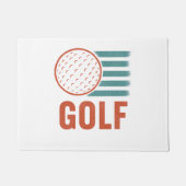 Retro Grunge Golf Deurmat (Voorkant)