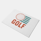 Retro Grunge Golf Deurmat (Schuin)