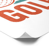 Retro Grunge Golf Poster (Hoek)