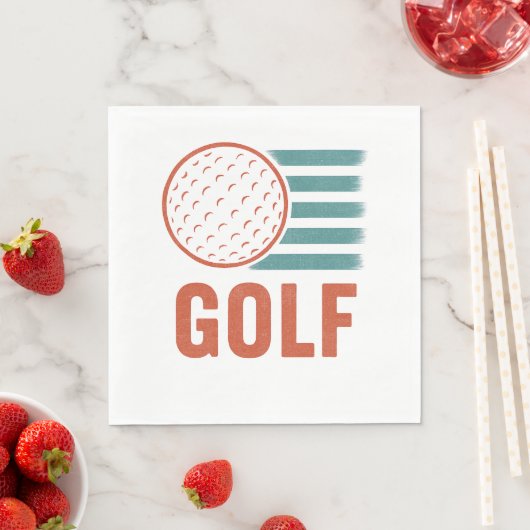 Retro Grunge Golf Servet (Insitu)