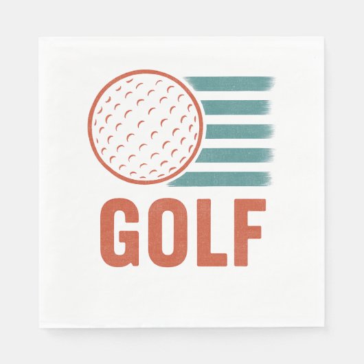 Retro Grunge Golf Servet (Voorkant)