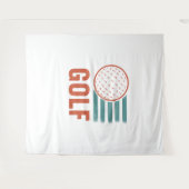 Retro Grunge Golf Wandkleed (Voorkant (horizontaal))