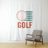 Retro Grunge Golf Wandkleed (In situ)