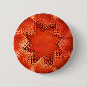 Retro grunge halftone star ronde button 5,7 cm