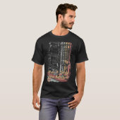 Retro Grunge Mic - Don't Stop The Music T-Shirt (Voorkant volledig)